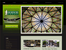 Tablet Screenshot of hobnobtours.com